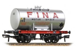 38-781 14T Anchor Mounted "Fina" Silver Tank Wagon  OO Gauge